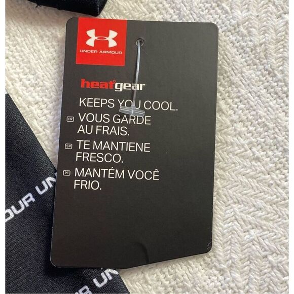 UNDER ARMOUR BOYS SIZE 7 WORDMARK STRIPED POLO - Picture 6 of 9